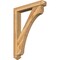 Ekena Millwork Legacy Arts and Crafts Rough Sawn Bracket w/ Offset Brace, Western Red Cedar, 6"W x 36"D x 48"H BKT0604X36X48LEC03RWR - alternate 1